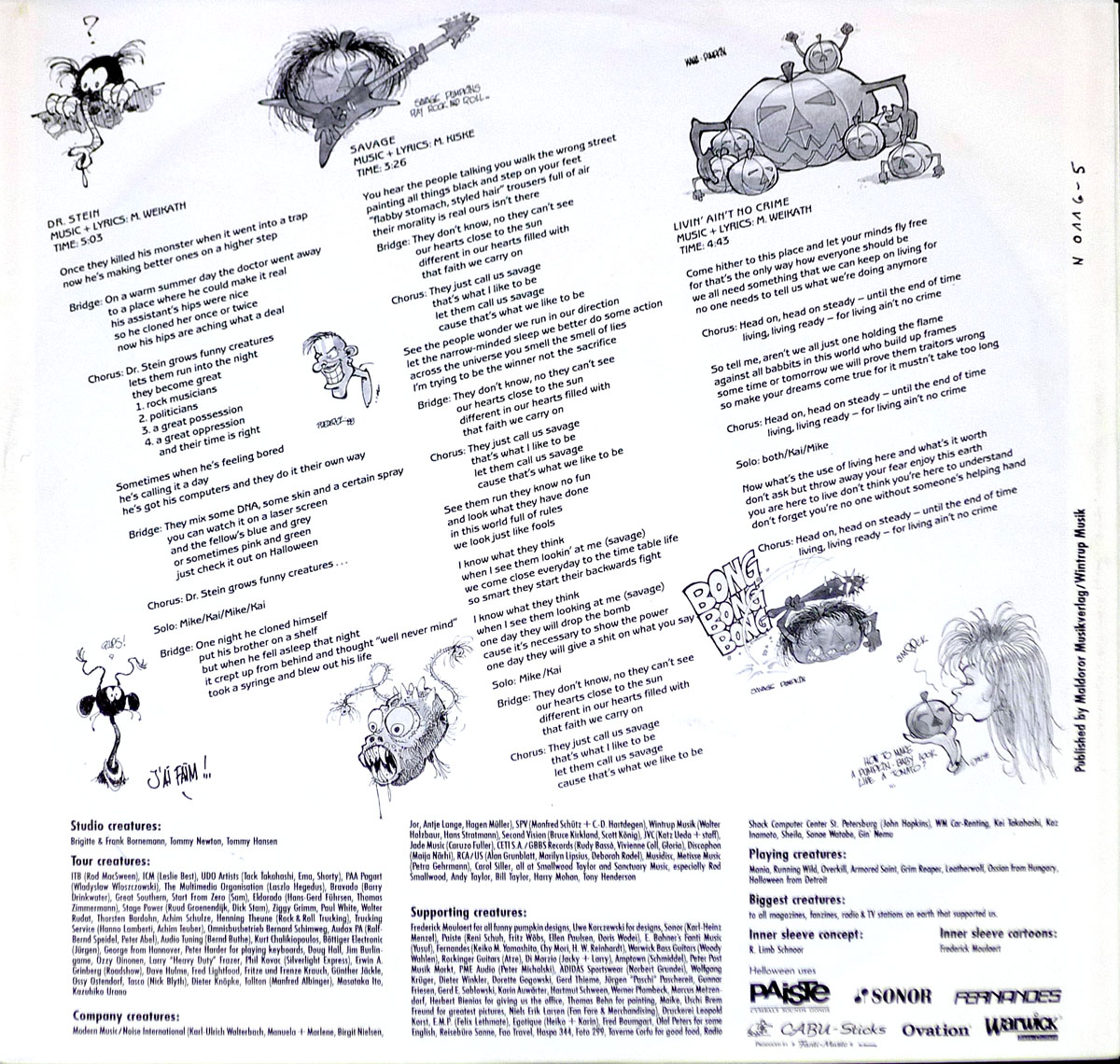 High Resolution Photo #3 HELLOWEEN Dr Stein Maxi-Single 
